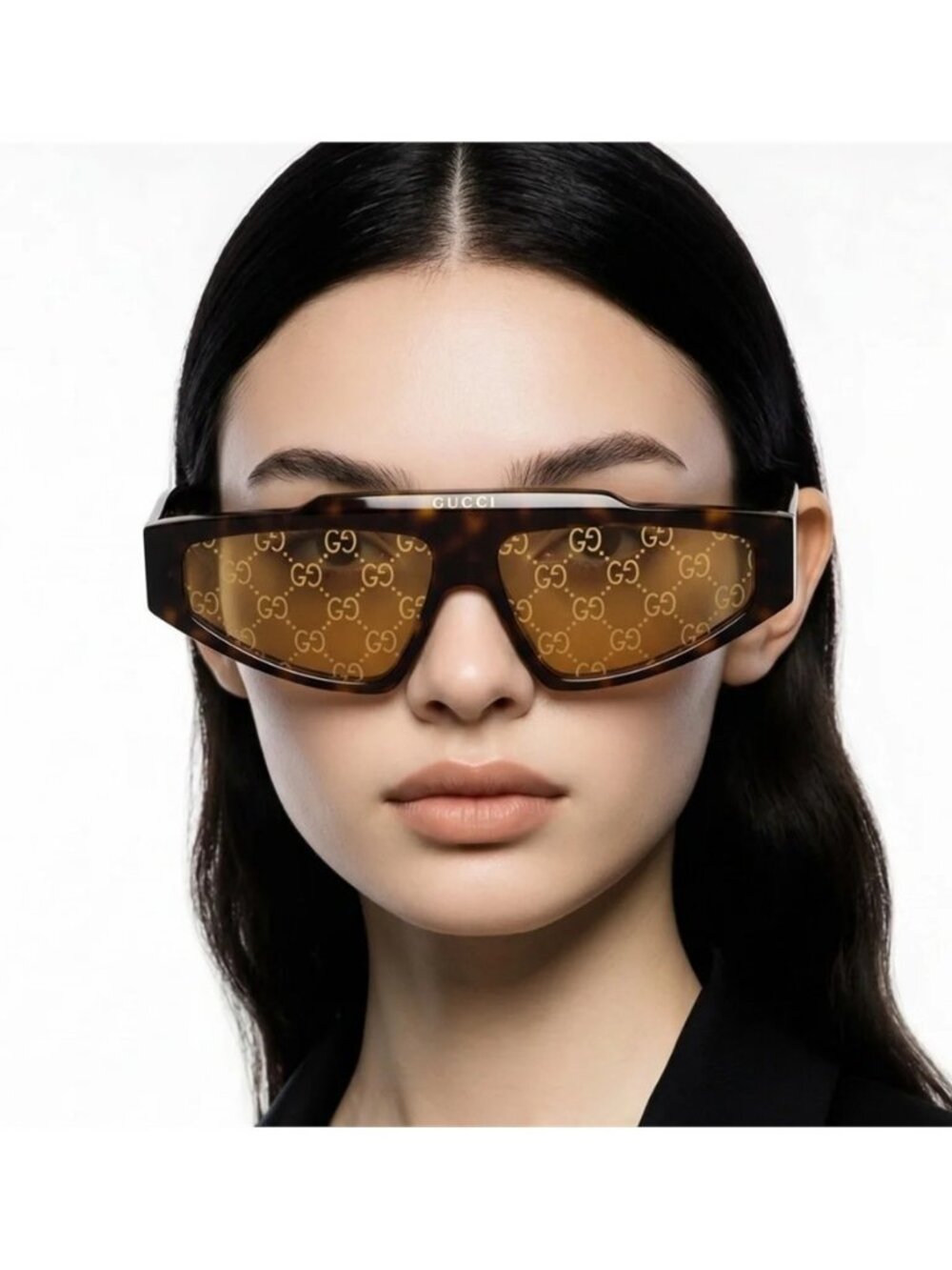 New Authentic Gucci Tortoise Shell Sunglasses GG1591s 002
